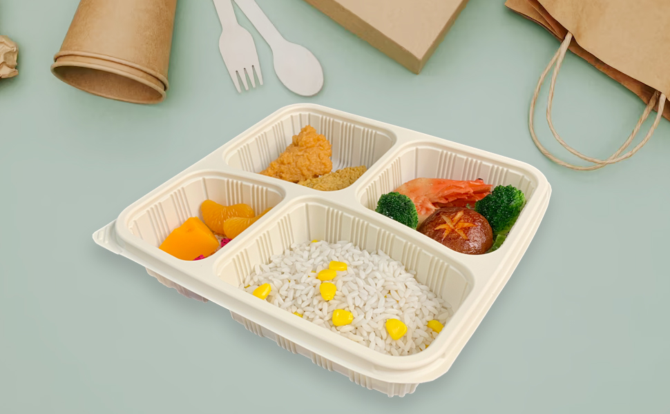 Cornstarch Bento Box Takeaway Lunch Tray